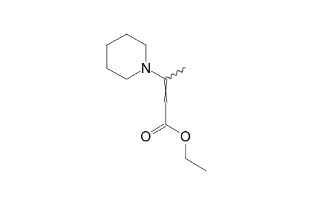 beta-METHYL-1-PIPERIDINEACRYLIC ACID, ETHYL ESTER
