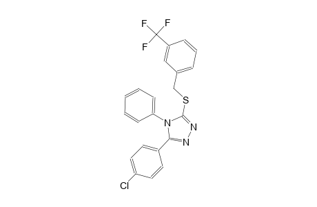 3-(4-chlorophenyl)-4-phenyl-5-{[3-(trifluoromethyl)benzyl]sulfanyl}-4H-1,2,4-triazole