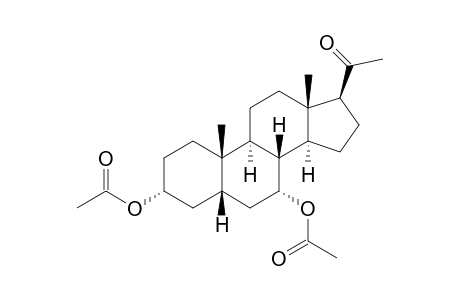 Pregnan-20-one, 3,7-bis(acetyloxy)-, (3.alpha.,5.beta.,7.alpha.)-