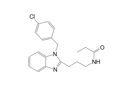 propanamide, N-[3-[1-[(4-chlorophenyl)methyl]-1H-benzimidazol-2-yl]propyl]-