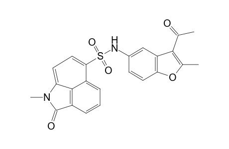 Benzo[cd]indole-6-sulfonamide, N-(3-acetyl-2-methyl-5-benzofuranyl)-1,2-dihydro-1-methyl-2-oxo-