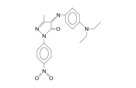 4-(4-N,N-Diethylamino-phenylimino)-3-methyl-1-(4-nitro-phenyl)-2-pyrazolin-5-one