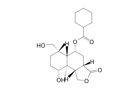 Naphtho[1,2-c]furan-3(1H)-one, 5-[(cyclohexylcarbonyl)oxy]decahydro-9-hydroxy-6-(hydroxymethyl)-6,9a -dimethyl-, [3aS-(3a.alpha.,5.beta.,5a.alpha.,6.alpha.,9.beta.,9a.beta.,9b.alpha.)]-
