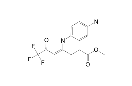 METHYL-4-[(4'-AMINOPHENYL)-AMINO]-6-OXO-7,7,7-TRIFLUORO-4-HEPTENOATE