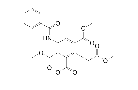 Trimethyl 6-(benzoylamino)-3-[(methoxycarbonyl)methyl]-benzene-1,2,4-tricarboxylate