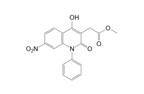 1,2-dihydro-4-hydroxy-7-nitro-2-oxo-1-phenyl-3-quinolineacetic acid, methyl ester