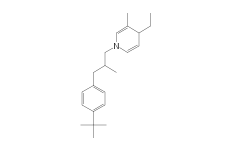 Pyridine, 1-[3-[4-(1,1-dimethylethyl)phenyl]-2-methylpropyl]-4-ethyl-1,4-dihydro-3-methyl-