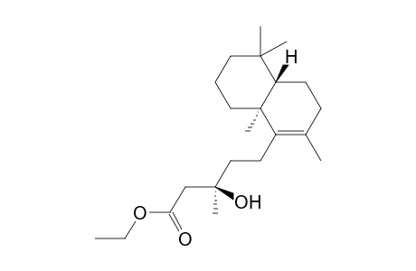 (R)-3-Hydroxy-3-methyl-5-((4aS,8aS)-2,5,5,8a-tetramethyl-3,4,4a,5,6,7,8,8a-octahydro-naphthalen-1-yl)-pentanoic acid ethyl ester