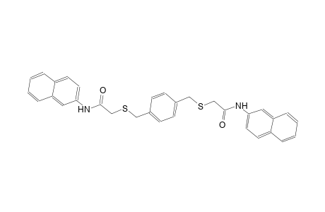 acetamide, N-(2-naphthalenyl)-2-[[[4-[[[2-(2-naphthalenylamino)-2-oxoethyl]thio]methyl]phenyl]methyl]thio]-