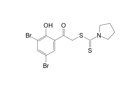 3',5'-dibromo-2'-hydroxy-2-mercaptoacetophenone, 2-(1-pyrrolidinecarbodithioate)