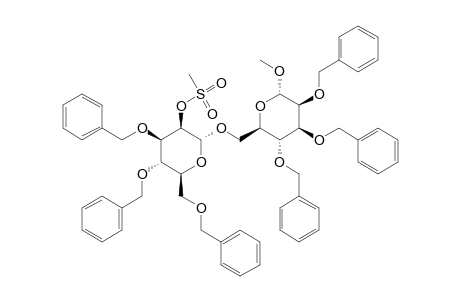 Methyl-2,3,4-tri-O-benzyl-6-O-[3,4,6-tri-O-benzyl-2-O-(methylsulfonyl).alpha.-D-mannopyranosyl].alpha.-D-mannopyranoside