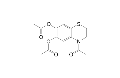 4-Acetyl-trihydro-1,4-nenzothiazine-6,7-diacetate