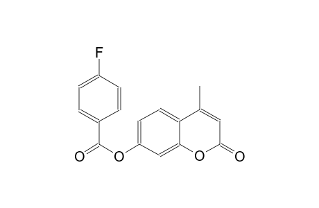 benzoic acid, 4-fluoro-, 4-methyl-2-oxo-2H-1-benzopyran-7-yl ester