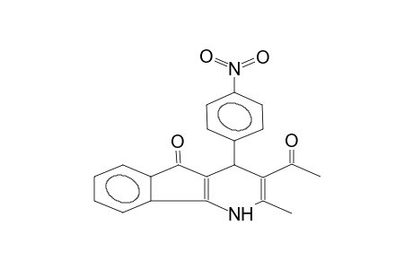 2-methyl-3-acetyl-4-(4-nitrophenyl)-1H,4H,5H-pyrido[3,2-b]indan-5-one
