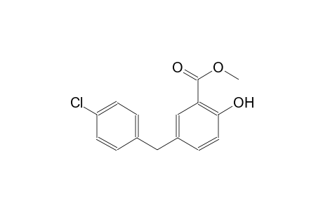 benzoic acid, 5-[(4-chlorophenyl)methyl]-2-hydroxy-, methyl ester
