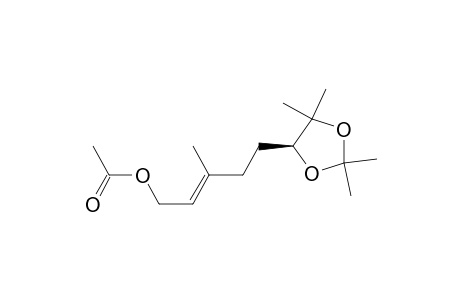 2-Penten-1-ol, 3-methyl-5-(2,2,5,5-tetramethyl-1,3-dioxolan-4-yl)-, acetate, [S-(E)]-