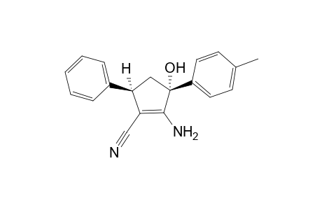 (3R,5R)-2-amino-3-hydroxy-3-(4-methylphenyl)-5-phenyl-1-cyclopentenecarbonitrile