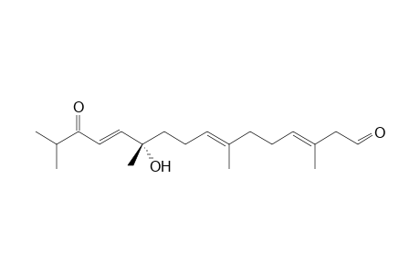 (3E,7E,11S,12E)-11-hydroxy-14-keto-3,7,11,15-tetramethyl-hexadeca-3,7,12-trienal