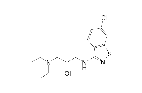 1-[(6-Chloro-1,2-benzisothiazol-3-yl)amino]-3-(diethylamino)-2-propanol