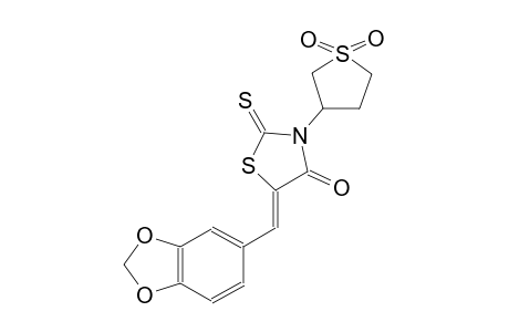 (5Z)-5-(1,3-benzodioxol-5-ylmethylene)-3-(1,1-dioxidotetrahydro-3-thienyl)-2-thioxo-1,3-thiazolidin-4-one