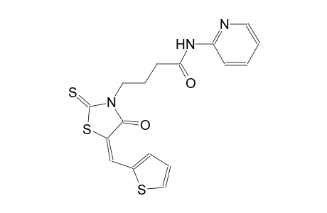 3-thiazolidinebutanamide, 4-oxo-N-(2-pyridinyl)-5-(2-thienylmethylene)-2-thioxo-, (5E)-