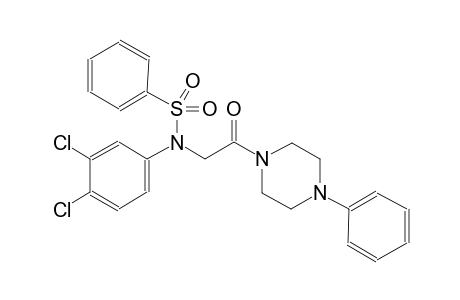 benzenesulfonamide, N-(3,4-dichlorophenyl)-N-[2-oxo-2-(4-phenyl-1-piperazinyl)ethyl]-