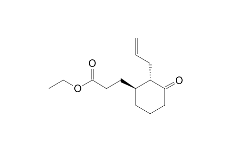3-[(1S,2S)-2-allyl-3-keto-cyclohexyl]propionic acid ethyl ester