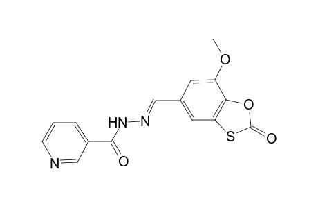 Nicotinic acid (7-methoxy-2-oxo-benzo[1,3]oxathiol-5-ylmethylene)-hydrazide