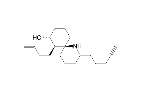 1-Azaspiro[5.5]undecan-8-ol, 7-(1,3-butadienyl)-2-(4-pentynyl)-, [6R-[6.alpha.(R*),7.beta.(Z),8.alpha.]]-