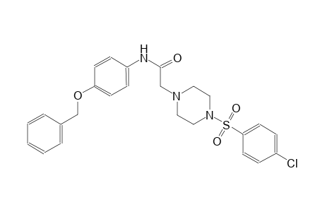1-piperazineacetamide, 4-[(4-chlorophenyl)sulfonyl]-N-[4-(phenylmethoxy)phenyl]-