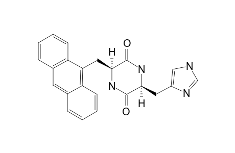 (3S,CIS)-1'-H-6-(9-ANTHRACENYLMETHYL)-3-(4-IMIDAZOLYLMETHYL)-PIPERAZIN-2,5-DIONE