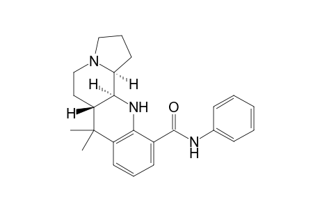 (6aS,12aS,12bS)-1,2,3,5,6,6a,12,12a,12b-Decahydro-7,7-dimethylindolizino[8,7-b]-quinoline-11-(N-phenyl)-carboxamide