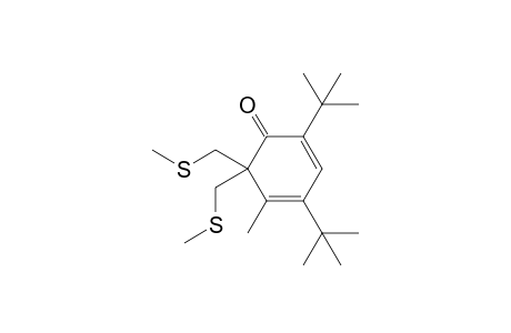 2,4-Ditert-butyl-5-methyl-6,6-bis(methylsulfanylmethyl)cyclohexa-2,4-dien-1-one