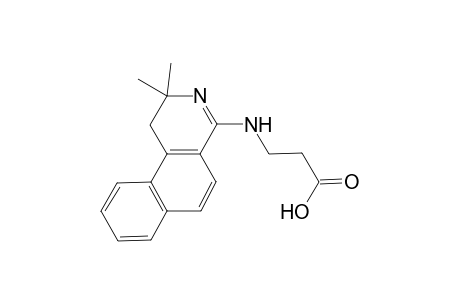 3-(2,2-Dimethyl-1,2-dihydro-benzo[f]isoquinolin-4-ylamino)-propionic acid