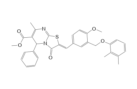 methyl (2Z)-2-{3-[(2,3-dimethylphenoxy)methyl]-4-methoxybenzylidene}-7-methyl-3-oxo-5-phenyl-2,3-dihydro-5H-[1,3]thiazolo[3,2-a]pyrimidine-6-carboxylate