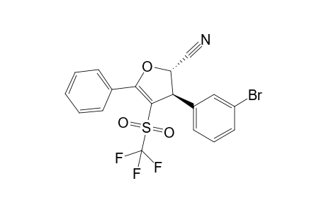 2-Cyano-3-(3-bromophenyl)-4-trifluoromethylsulfonyl-5-phenyl-trans-2,3-dihydrofuran