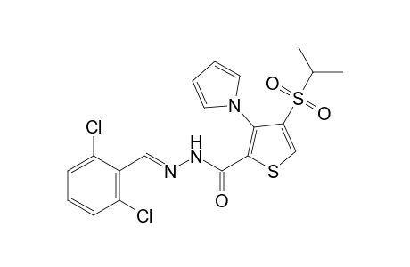 4-(isopropylsulfonyl)-3-(pyrrol-1-yl)-2-thiophenecarboxylic acid, (2,6-dichlorobenzylidene)hydrazide