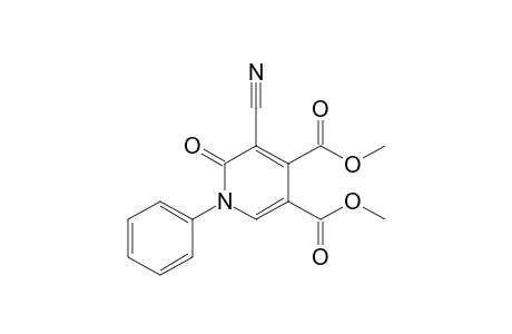 3,4-Pyridinedicarboxylic acid, 5-cyano-1,6-dihydro-6-oxo-1-phenyl-, dimethyl ester