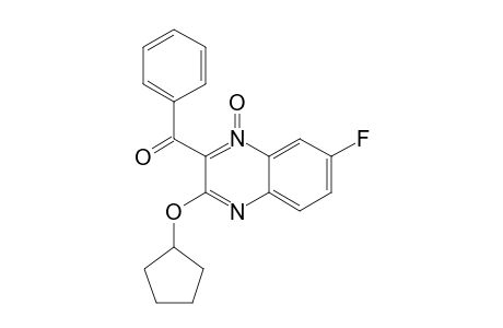 2-BENZOYL-3-(CYCLOPENTYLOXY)-7-FLUORO-QUINOXALINE-1-OXIDE