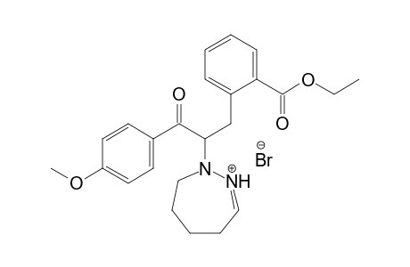 2-[(4-Methoxybenzoyl)(2-ethoxycarbonylbenzyl)methyl]-5,6-dihydro-4H-diazepinium bromide