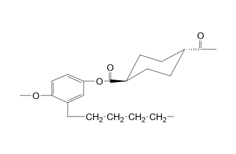 Poly[oxy(2-hexyl-1,4-phenylene)oxycarbonyl-e-1,4-cyclohexylenecarbonyl]