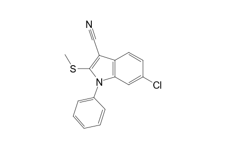 1H-Indole-3-carbonitrile, 6-chloro-2-(methylthio)-1-phenyl-