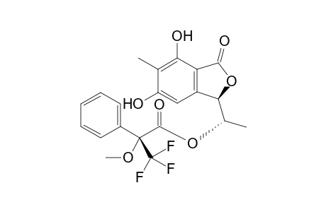 [(1S)-1-[(1R)-4,6-dihydroxy-5-methyl-3-oxo-1H-isobenzofuran-1-yl]ethyl] (2R)-3,3,3-trifluoro-2-methoxy-2-phenyl-propanoate