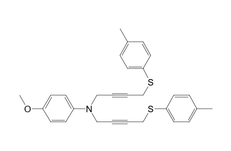 Benzenamine, 4-methoxy-N,N-bis[4-[(4-methylphenyl)thio]-2-butynyl]-