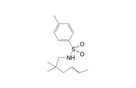 N-[2,2-dimethylhex-4-enyl]-4-methyl-benzenesulfonamide