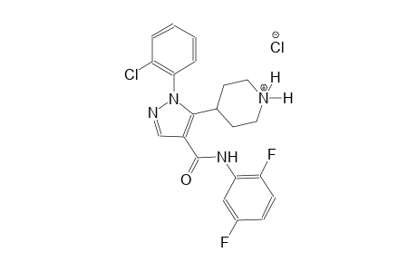 piperidinium, 4-[1-(2-chlorophenyl)-4-[[(2,5-difluorophenyl)amino]carbonyl]-1H-pyrazol-5-yl]-, chloride