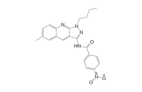 N-(1-butyl-6-methyl-1H-pyrazolo[3,4-b]quinolin-3-yl)-4-nitrobenzamide