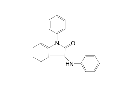 2H-Indol-2-one, 1,4,5,6-tetrahydro-1-phenyl-3-(phenylamino)-