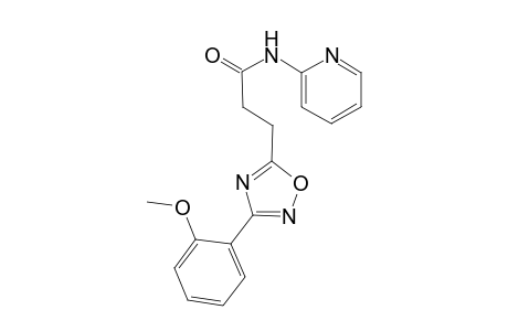 3-[3-(2-methoxyphenyl)-1,2,4-oxadiazol-5-yl]-N-(pyridin-2-yl)propanamide