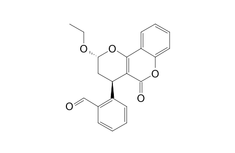 TRANS-3,4-DIHYDRO-2-ETHOXY-4-(ORTHO-BENZALDEHYDE)-2H,5H-PYRANO-[3,2-C]-[1]-BENZOPYRAN-5-ONE